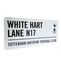 Tottenham Hotspur Straatbord - Wit (40cm x 18cm) - thumbnail