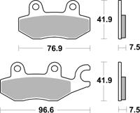 BREMBO Remblokken, voor de moto, Road Gesinterd Metaal 07KA31SA