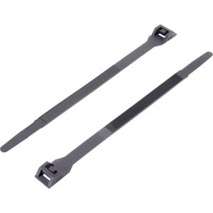 TRU COMPONENTS TC-DK-180SBK203 Kabelbinder 180 mm 6 mm Zwart Met dubbele kop 1 stuk(s)