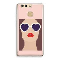 Red lips: Huawei P9 Transparant Hoesje