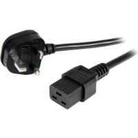 StarTech.com PXTUKC192M electriciteitssnoer Zwart 2 m BS 1363 C19 stekker