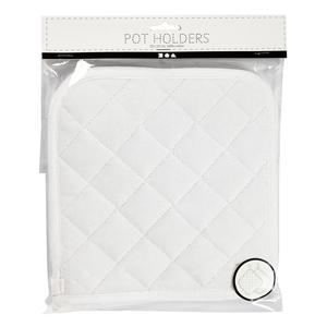 Creativ Company Pannenlappen wit 20x20cm, 1 paar