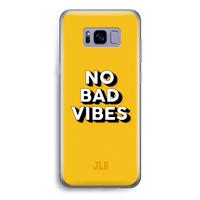 No Bad Vibes: Samsung Galaxy S8 Transparant Hoesje - thumbnail