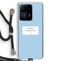 Reminder: Xiaomi Mi Mix 4 Transparant Hoesje met koord