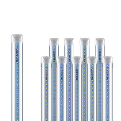 Bundel - 10x Led TL armatuur Linear Ultra t8 150 cm koud-wit transparant