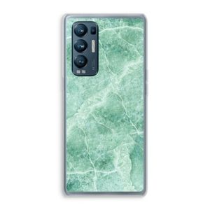 Groen marmer: Oppo Find X3 Neo Transparant Hoesje