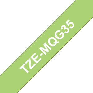 Brother TZe-MQL35 Labeltape mat Kunststof Tapekleur: Lichtgrijs (mat) Tekstkleur: Wit 12 mm 5 m