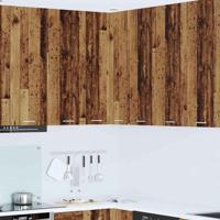 Hangkast Oude Hout en Wit 57 x 57 x 100 cm Bewerkt hout