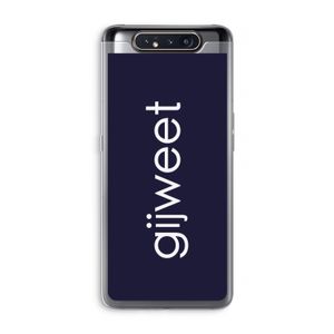 Gijweet: Samsung Galaxy A80 Transparant Hoesje