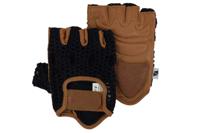 Veeka zwart-bruine handschoenen