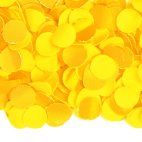 Gele confetti zak van 2 kilo feestversiering   -