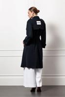 Laurine bonded trenchcoat - dark blue - 12478
