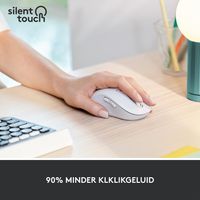 Logitech Signature M650 Large Wit Linkshandig Draadloze Muis - thumbnail