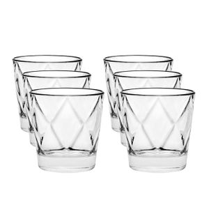 18x Luxe drinkglazen/waterglazen transparant 290 ml Concerto