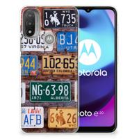Motorola Moto E20 | E40 | Siliconen hoesje | met foto Kentekenplaten