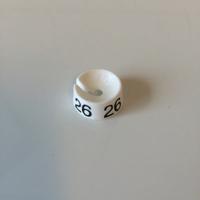 MB wit/zwart 26 voor op kledinghanger