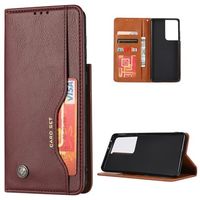 Card Set Series Samsung Galaxy S21 Ultra 5G Wallet Case - Wijnrood - thumbnail