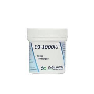 DeBa Pharma D3-1000 IU 120 Softgels