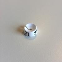 MB wit/zwart 21 voor op kledinghanger