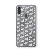 Zwanen: Samsung Galaxy A11 Transparant Hoesje