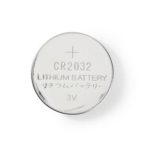 Nedis Lithium-Knoopcelbatterij CR2032 - BALCR20325BL - Zilver