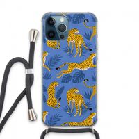 Luipaard: iPhone 13 Pro Max Transparant Hoesje met koord Luipaard: iPhone 13 Pro Max Transparant Hoesje met koord