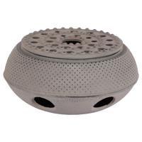 Rechaud warmhoudplaat - gietijzer - grijs - 15 x 8 cm - warmhouder voor theepot en pannen