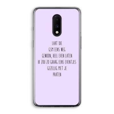 GSM: OnePlus 7 Transparant Hoesje
