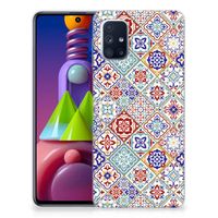 Samsung Galaxy M51 TPU Siliconen Hoesje Tiles Color - thumbnail