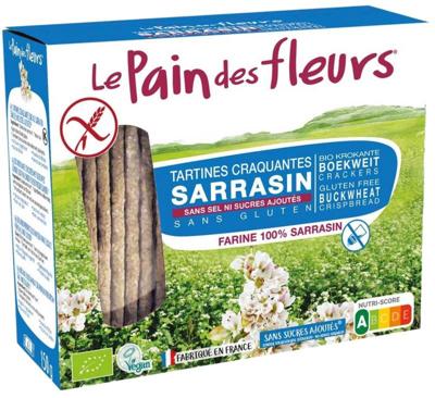 Pain Des Fleurs Boekweit crackers zonder zout en suiker bio Pain Des Fleurs Boekweit crackers zonder zout en suiker bio