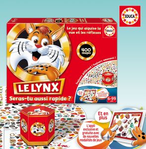 Bordspel Lynx 400 afbeeldingen EDUCA rood