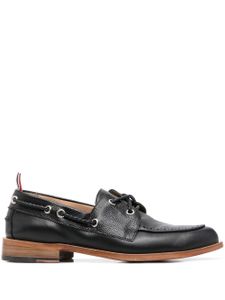 Thom Browne chaussures en cuir à lacets - Noir