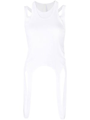 Dion Lee débardeur à détail de boucle - Blanc