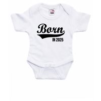 Born in 2025 cadeau baby rompertje wit babys - thumbnail