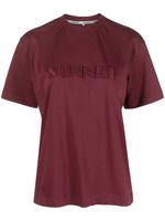 Sunnei t-shirt à logo brodé - Rouge