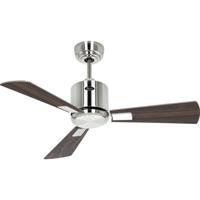 CasaFan ECO NEO III 92 BN-NB/KI WiFi Flügel Nussbaum/Kirsche Plafondventilator Chroom (geborsteld) Met afstandsbediening, Timer, Met wintermodus, Bediening via