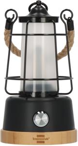 Brennenstuhl Oplaadbare campinglamp CAL 1 met henneptouw en bamboevoet ledlamp