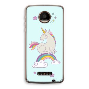 Regenboog eenhoorn: Motorola Moto Z Force Transparant Hoesje