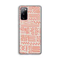Marrakech Pink: Samsung Galaxy S20 FE / S20 FE 5G Transparant Hoesje