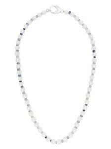 Hatton Labs collier à perles serti de cristaux - Blanc