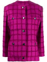 Saint Laurent Pre-Owned veste à carreaux - Violet