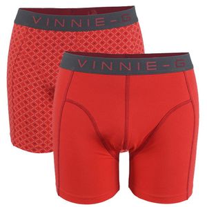 Vinnie-G Flamingo boxershorts 2-pack Rood/Print-L