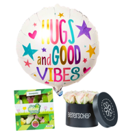 Combideal Beterschap (chocolade, bloemen en ballon)