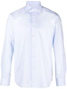 Corneliani chemise en coton à manches longues - Bleu