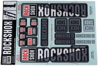 ROCKSHOX decor set decal set white