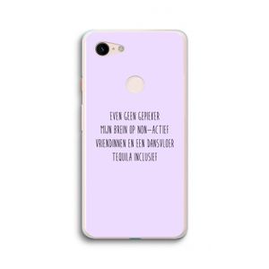 Tequila: Google Pixel 3 XL Transparant Hoesje
