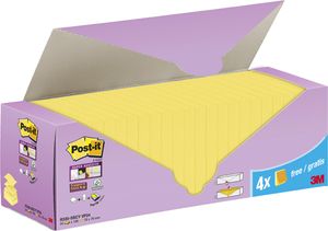 3M Super Sticky Z-Notes zelfklevend notitiepapier Vierkant Geel 90 vel Zelfplakkend