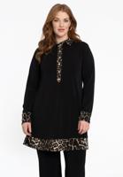 Yoek Tuniek met Leo kraag | Zwart | Maat 58/60