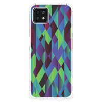 OPPO A53 5G | A73 5G Shockproof Case Abstract Green Blue - thumbnail