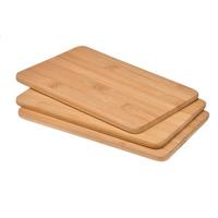 Snijplanken - 3x - 22 x 14 cm - bamboe hout - broodplanken